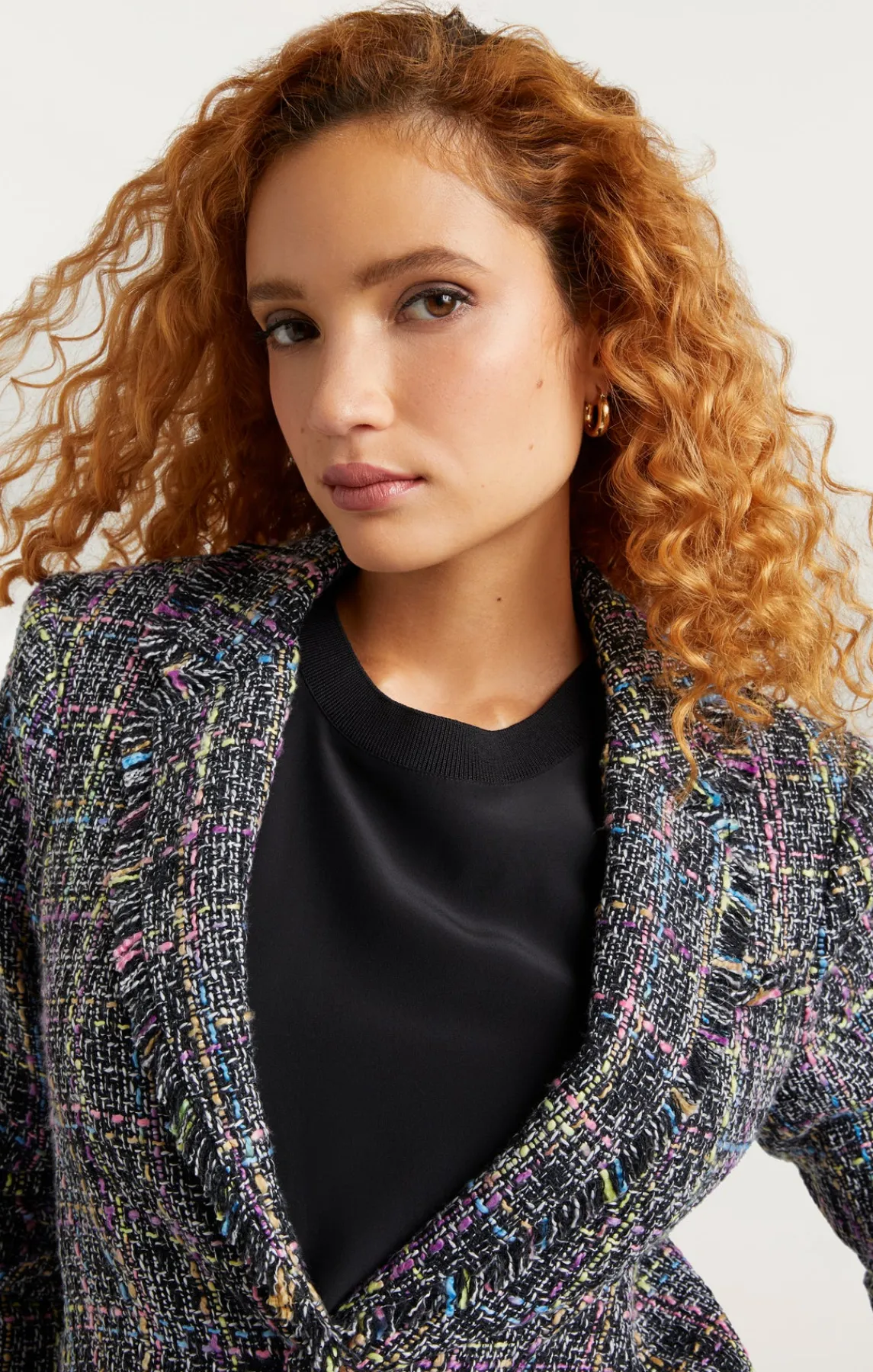 Cinq à Sept Spacedye Tweed Khloe Blazer<Women Jackets