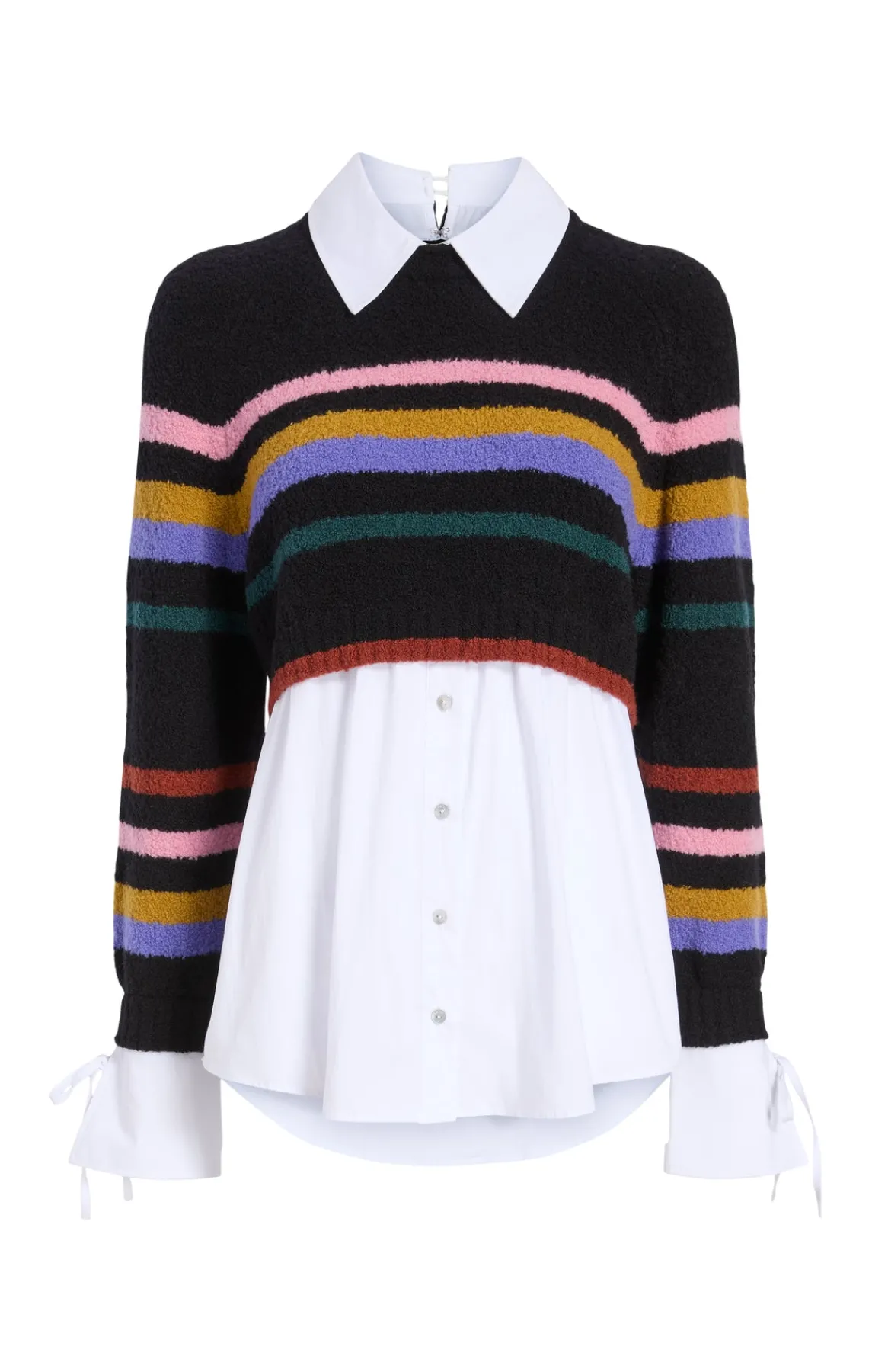 Cinq à Sept Striped Nelida Pullover<Women Long Sleeve Tops | Sweaters & Knits