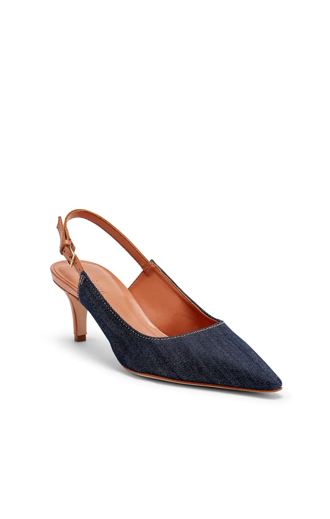 Cinq à Sept Sylvie Denim Slingback Pump<Women Shoes