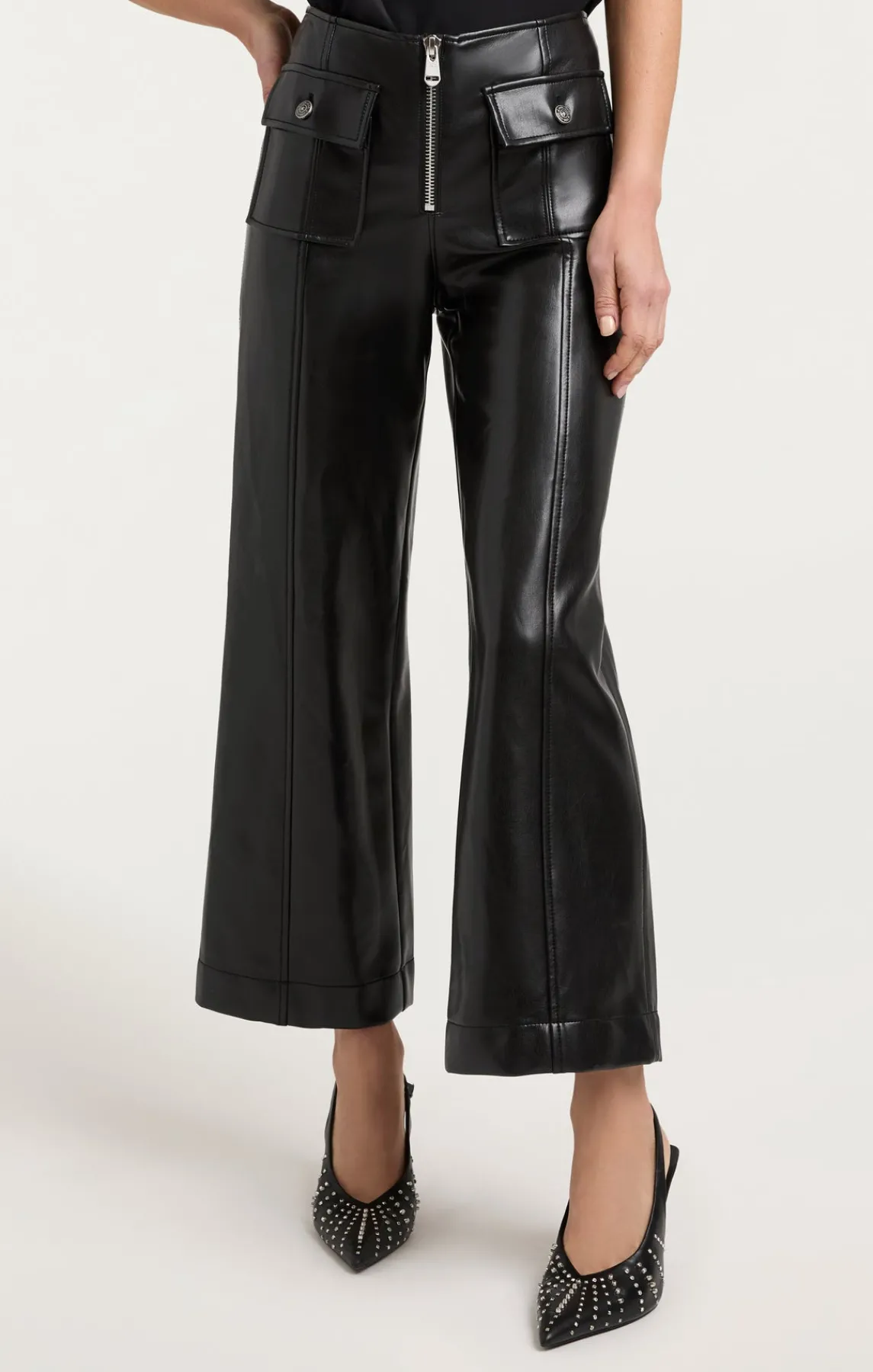 Cinq à Sept Vegan Leather Azure Pant<Women Pants