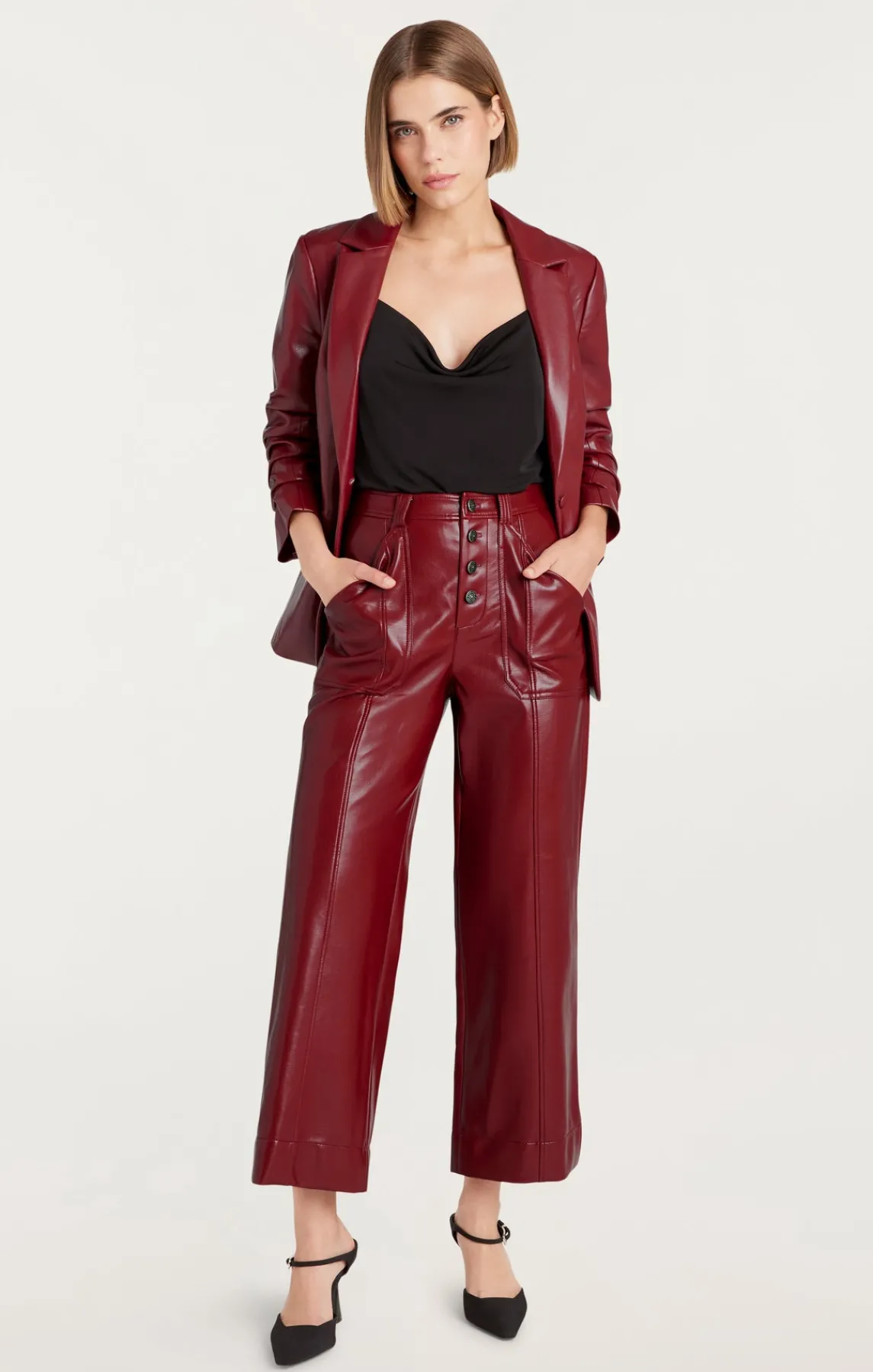 Cinq à Sept Vegan Leather Benji Pant<Women Pants