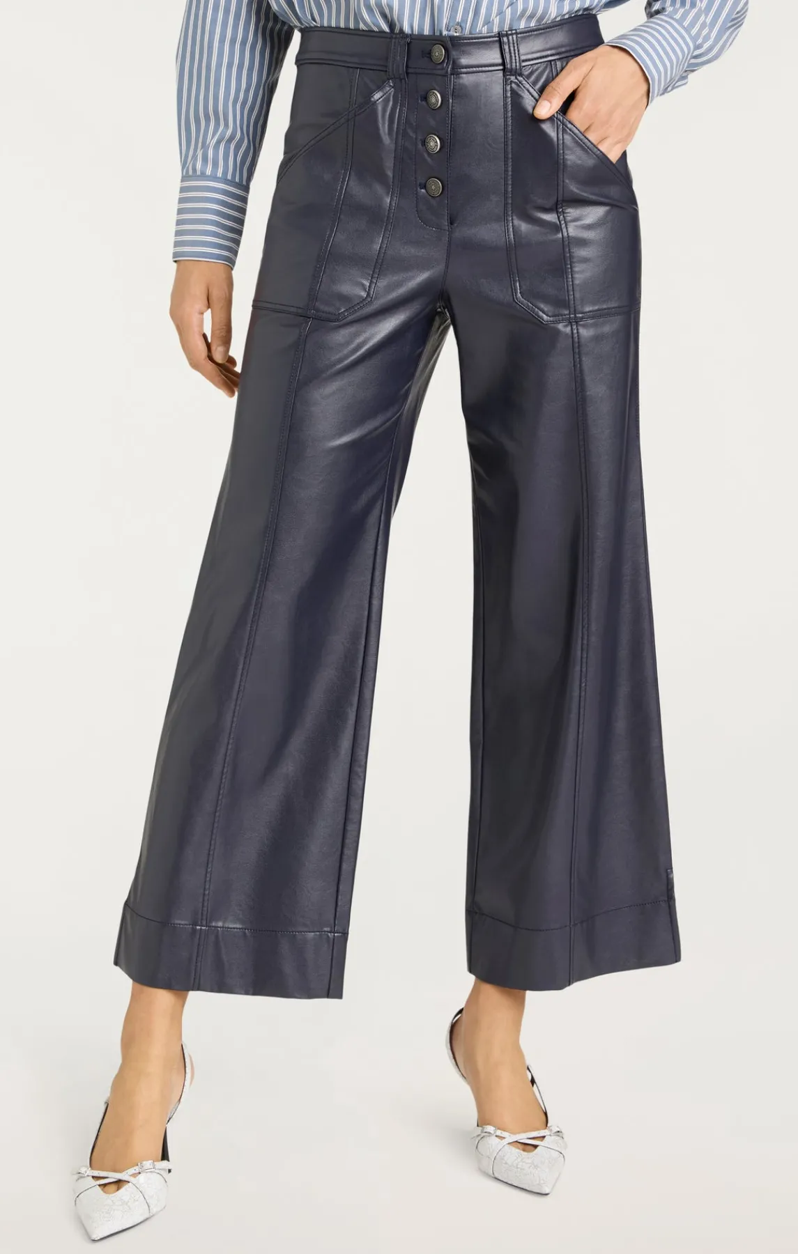 Cinq à Sept Vegan Leather Benji Pant<Women Pants