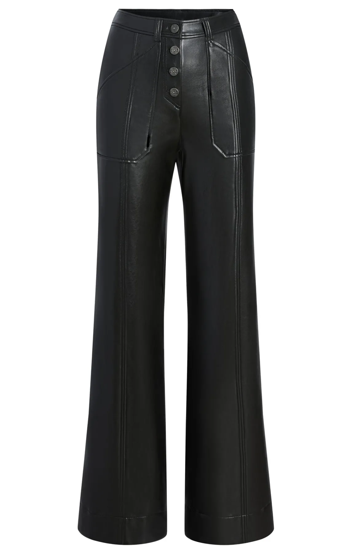 Cinq à Sept Vegan Leather Long Benji Pant<Women Pants