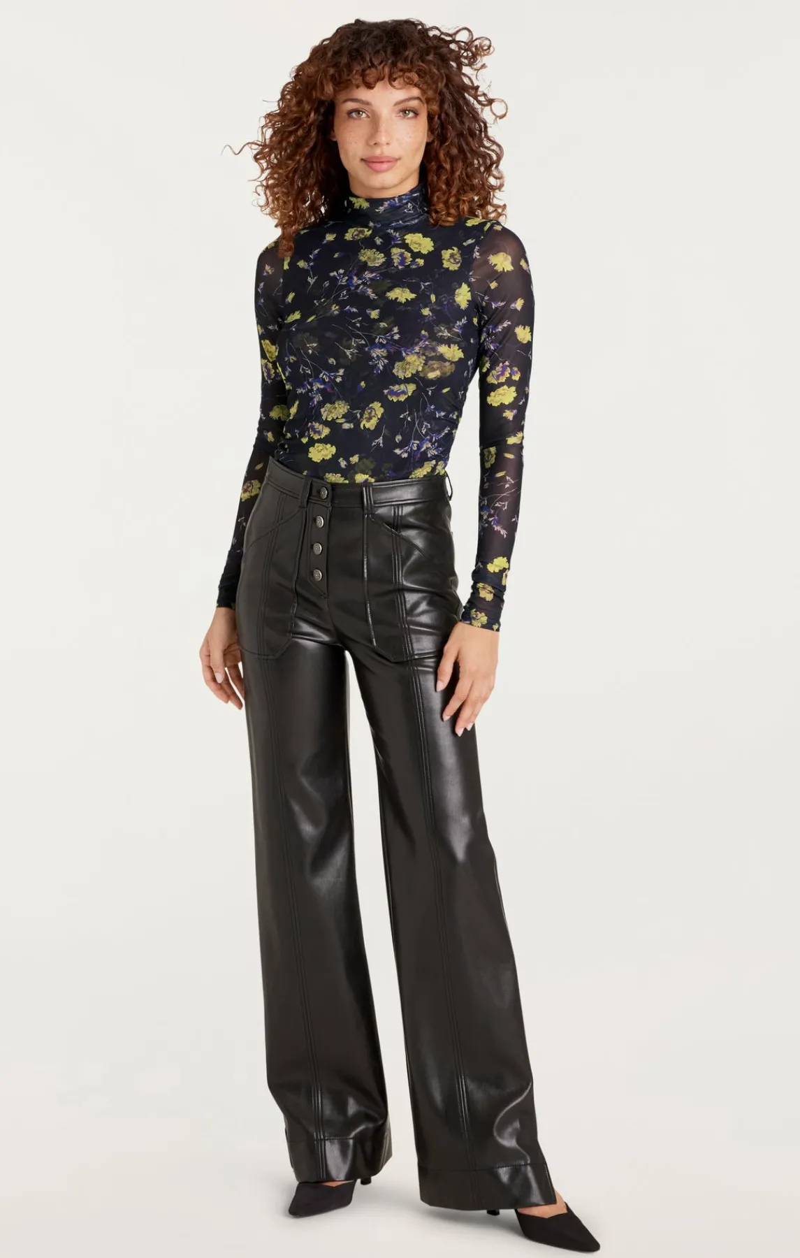 Cinq à Sept Vegan Leather Long Benji Pant<Women Pants