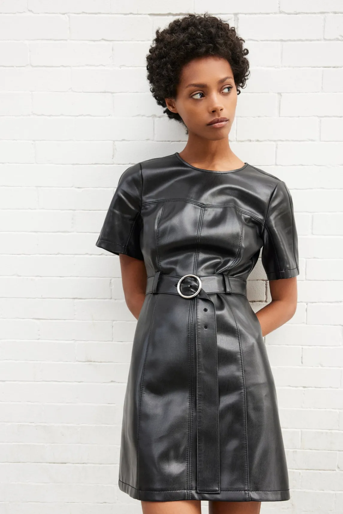 Cinq à Sept Vegan Leather Siv Dress<Women Mini